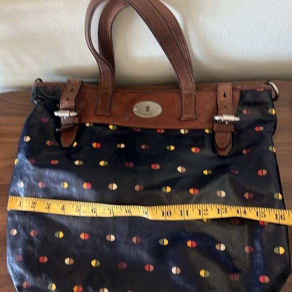 Fossil Black Tote with Multicolor Pattern - Picture 11 of 12